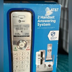 AT&T-2  Handset Answering System .Feature Bluetooth. -DL72250 connects to cell.
